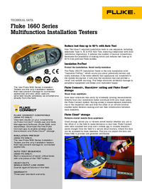 Thumbnail of document Data Sheet - 1662 Multifunction Installation Tester